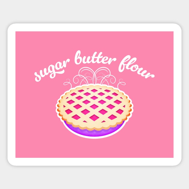 Waitress Musical - Sugar, Butter, Flour Sticker by Mousekidoodle